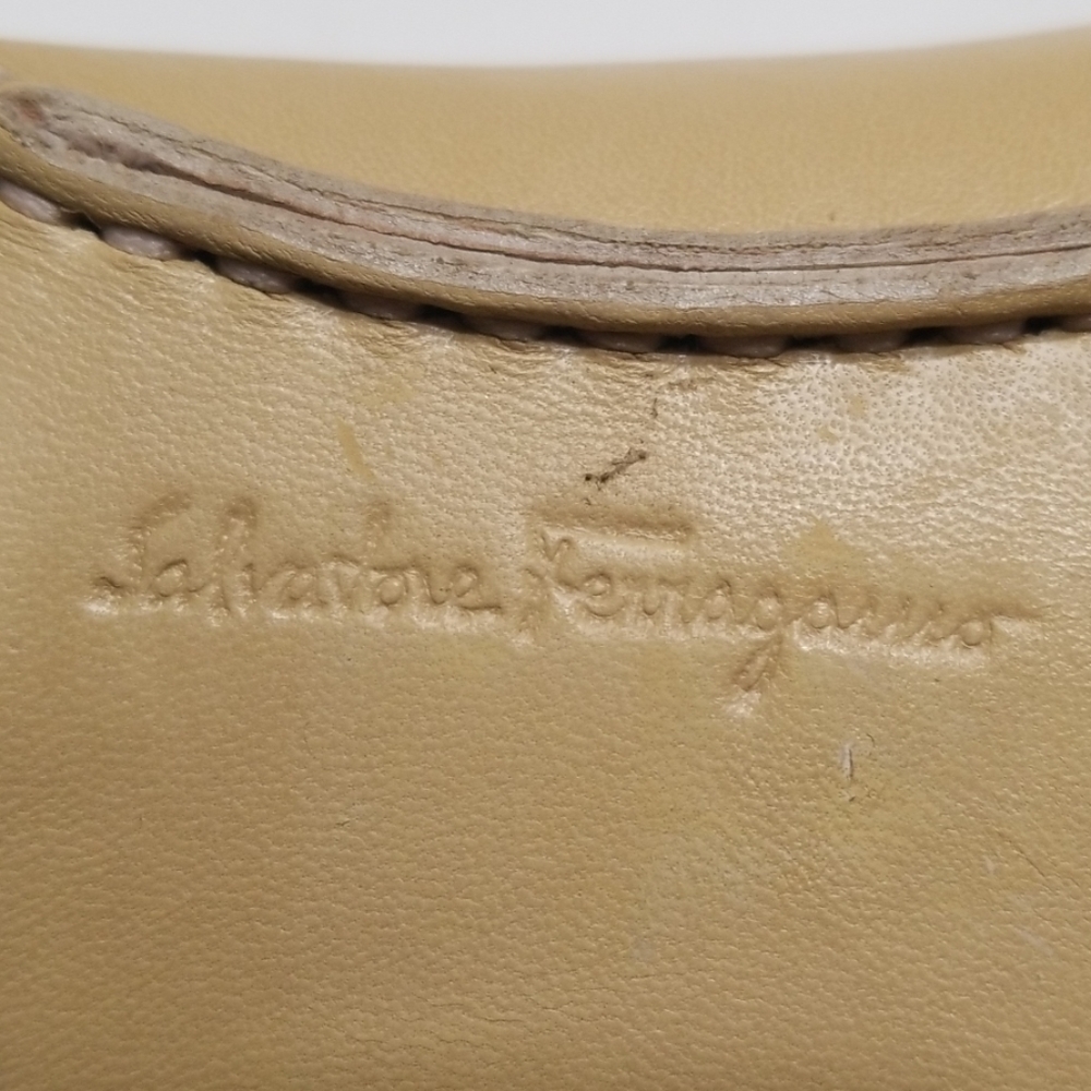 Ferragamo Tan Loafers with Small Heel - Picture 5 of 5